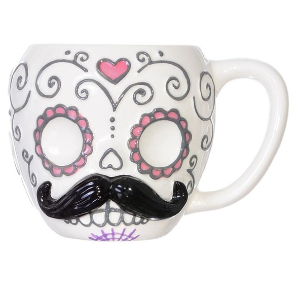 One Hundred 80 Degrees Other - NEW Dia De Los Muertos Sugar Skull Coffee Tea Mug